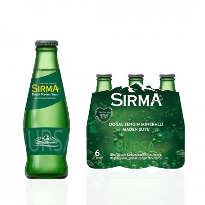 Sırma sade soda 24 x 200 ml.